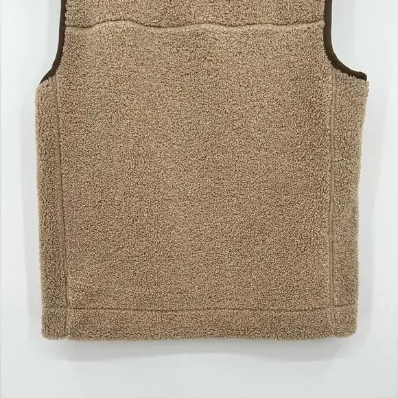 ๐ NWOT Vineyard Vines Nantucket Sherpa Vest Island Khaki Beige Tan Brown Medium - Picture 10 of 16
